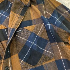 volcom medium flannel